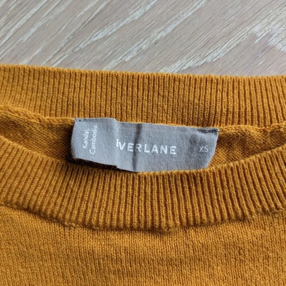 Everlane Marigold cotton wool blend crew neck sweater size XS - Picture 2 of 4